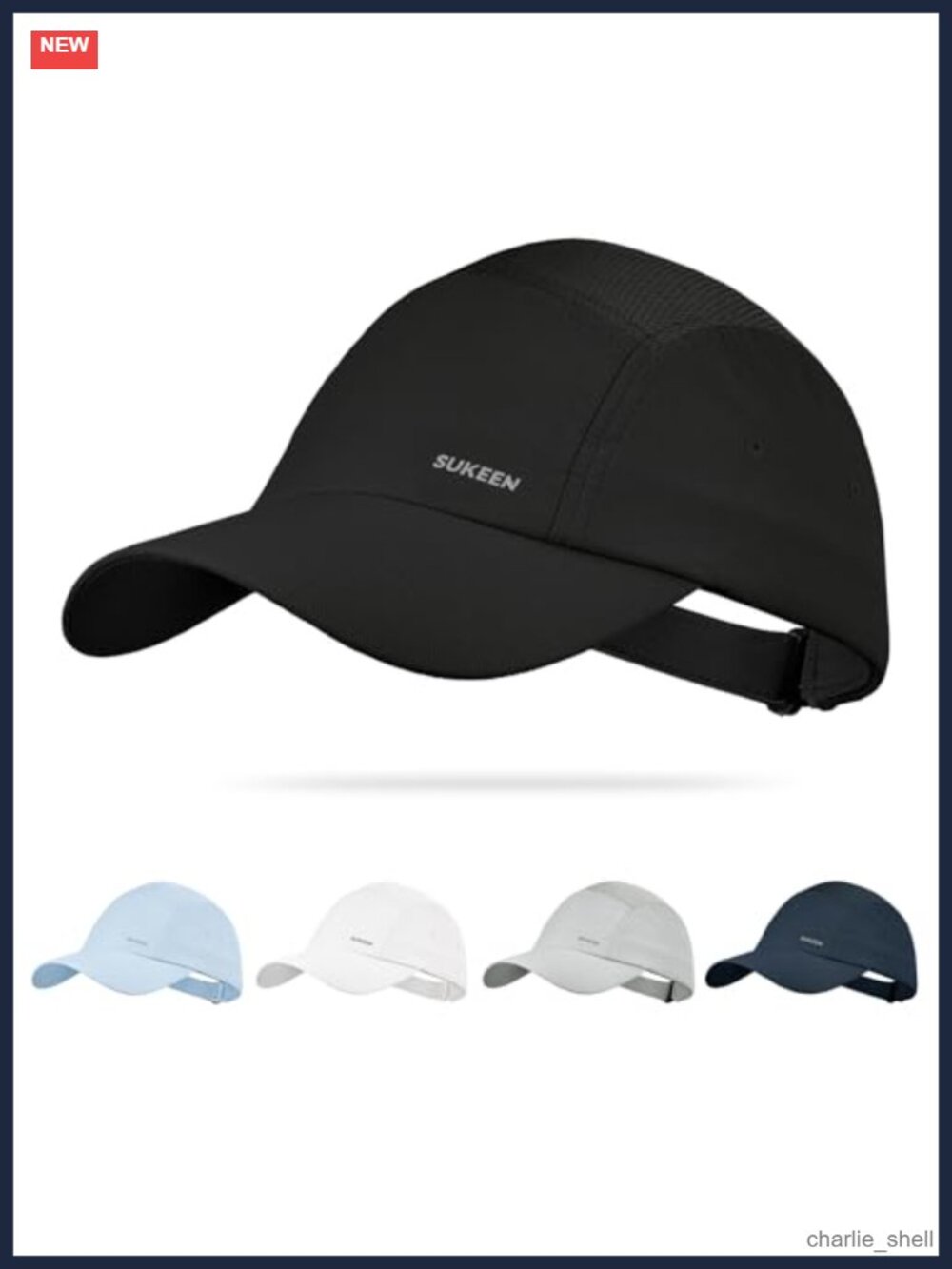 Unstructured Lightweight Baseball Cap UPF 50+ Adjustable Running Hat